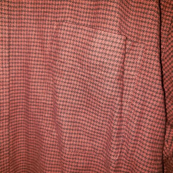 NEW St. Johns Bay Maroon & Black Long-Sleeve Button-Down Cotton XL Tall Big Tall - Picture 7 of 8